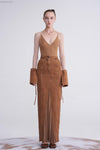 OUDE WAAG Washing Cowboy Decoding Mid-Boxy Skirt OW-23SS-SK06 reddish brown
